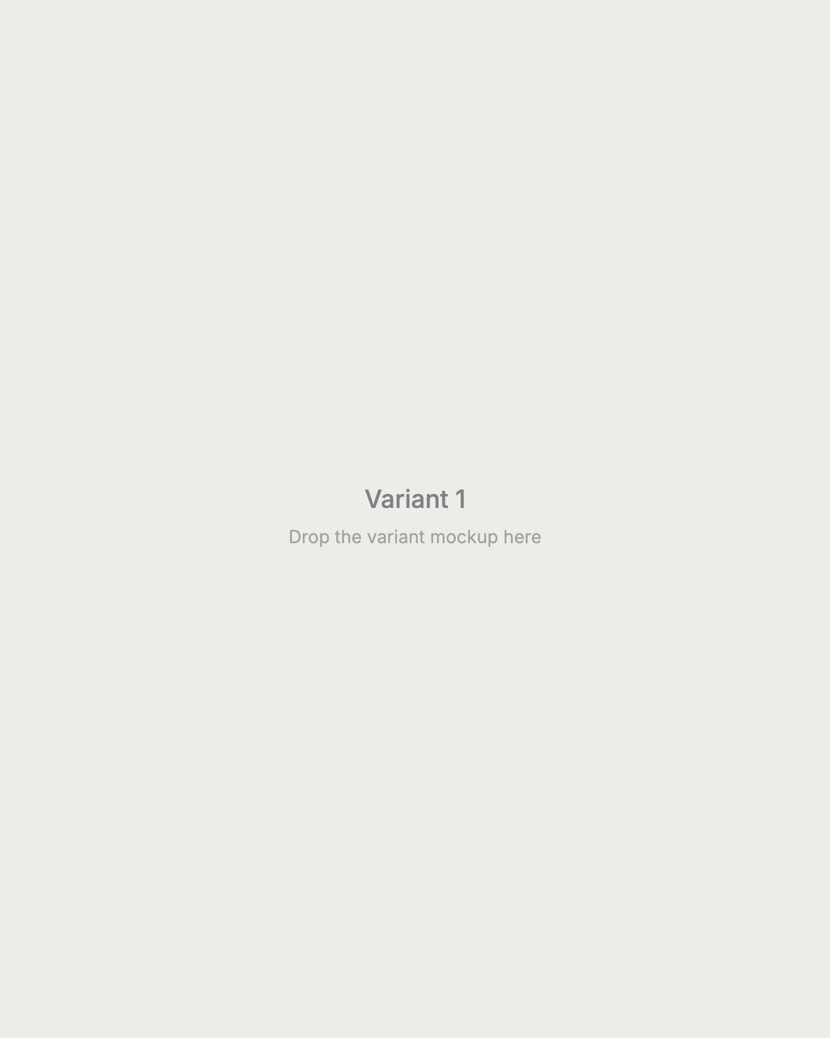 Placeholder for the variant mockup