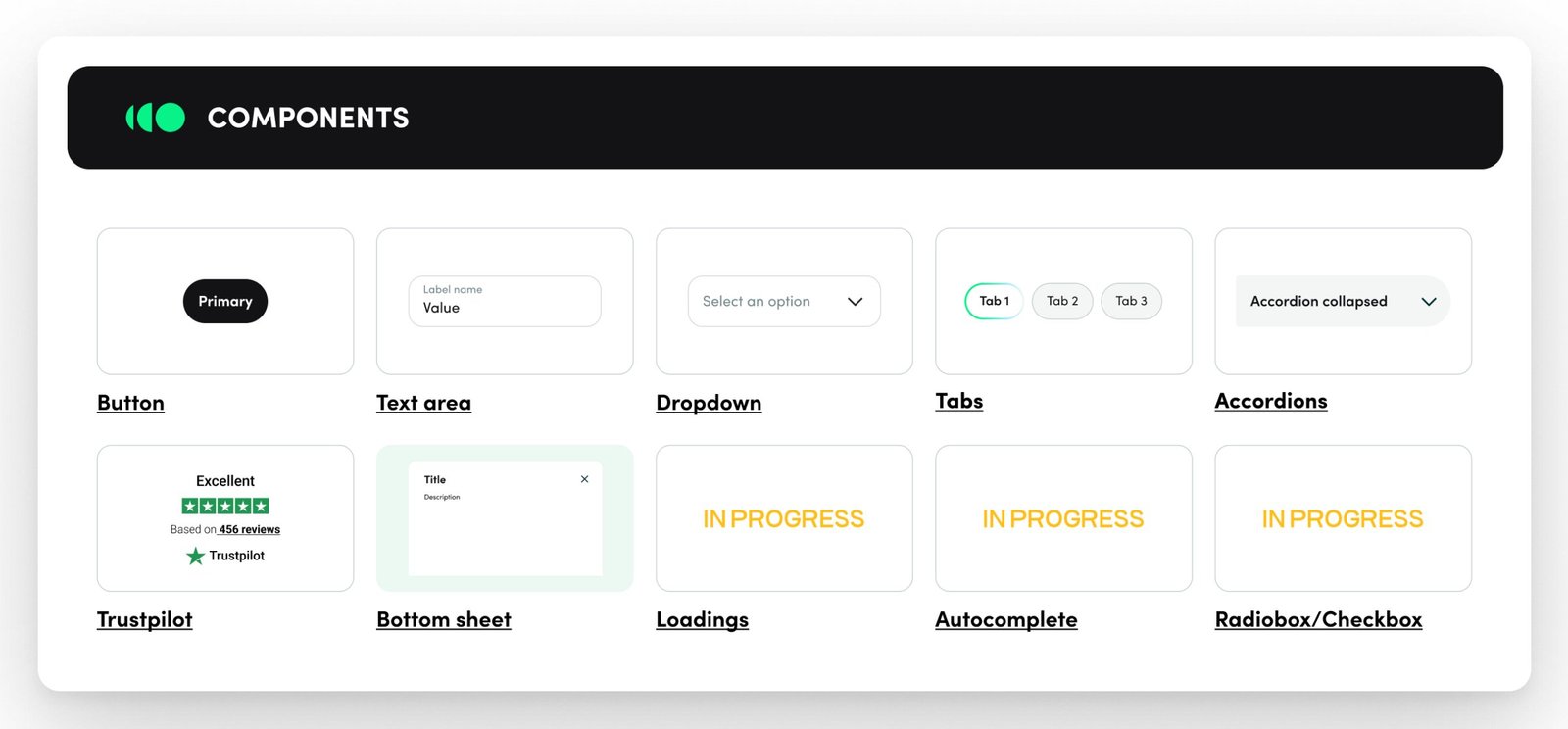 Recharge design system component library overview